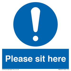 Please sit here